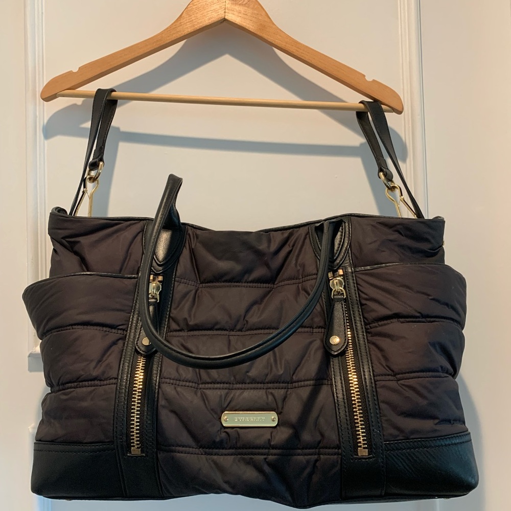 Burberry Abby Black Nylon Diaper Bag Gem
